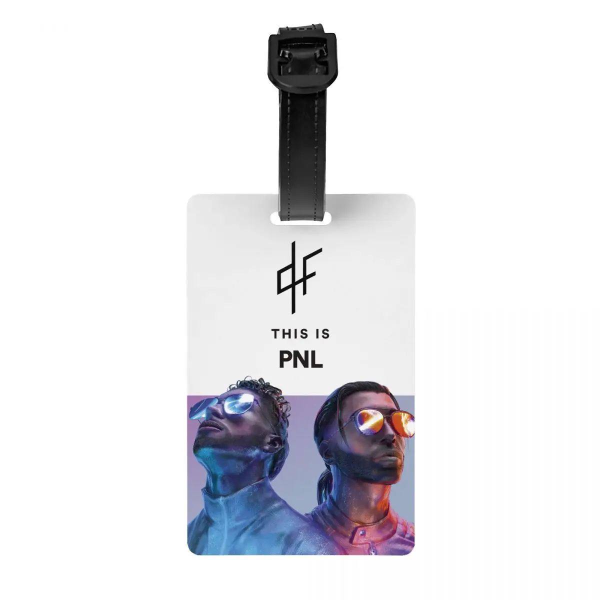 

Custom French Rapper Music PNL QLF Logo Luggage Tag Privacy Protection Baggage Tags Travel Bag Labels Suitcase