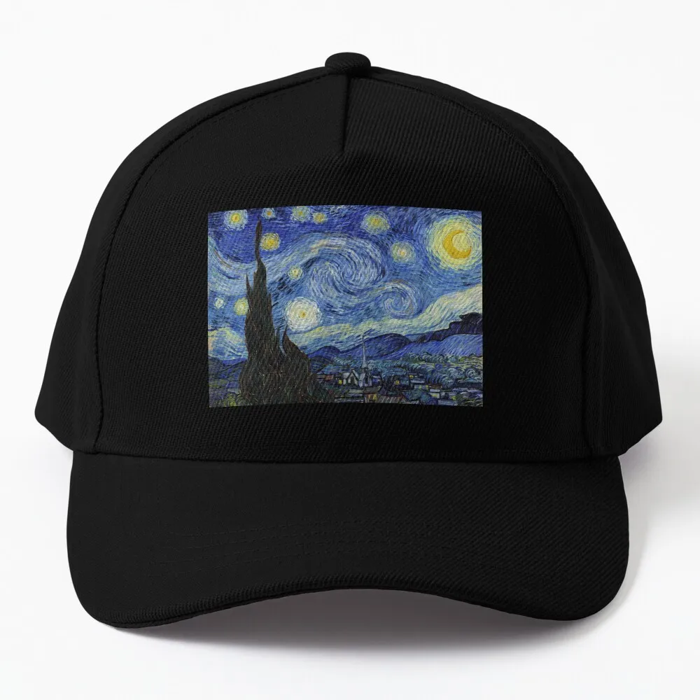 

Starry Night - Vincent Van Gogh Baseball Cap Horse Hat Dropshipping Woman Hat Men'S