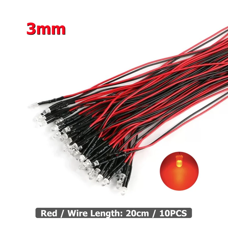 ตัวเลือกสินค้า หลากสี LED สำหรับรถโมเดล RC