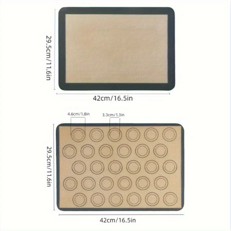 Reusable Silicone Baking Mat Non-Stick Oven Sheet Liner Heat Resistant for Cookie Puff Pastry  DIY Kitchen Bakeware Accessory