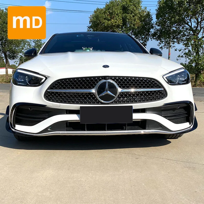 

For Mercedes Benz C-Class W206 2022 C200 C260 AMGGlossy Black Spoiler Splitter Body Kit Cover Trim Car Accessories Upgrade