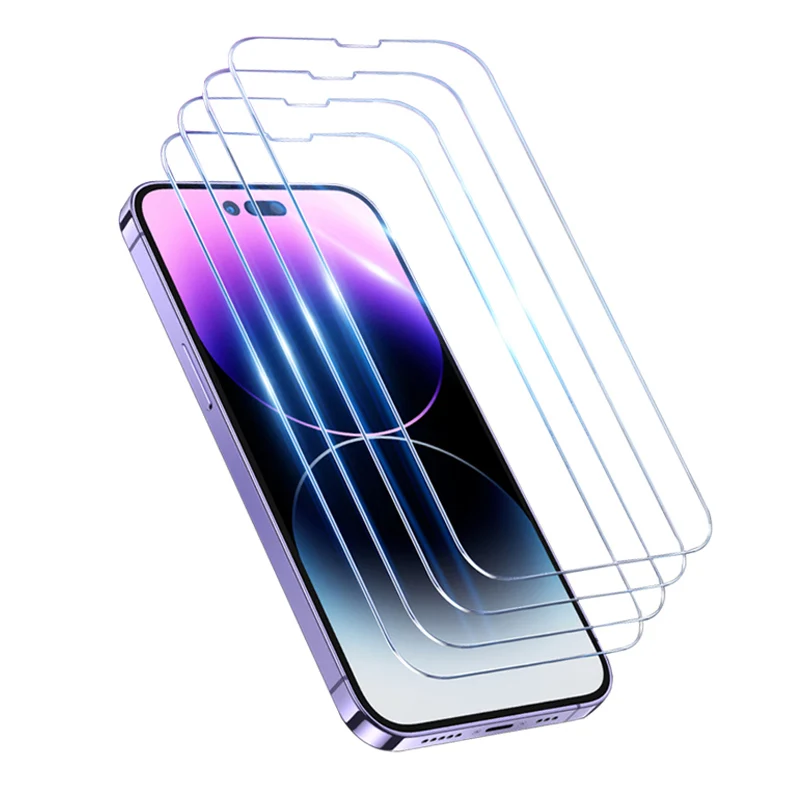 

1-4PCS HD Half Screen Protector for IPhone 15 14 13 12 11 Pro Max XR XS 7 8 Plus Anti-fingerprint Explosion-proof Tempered Glass