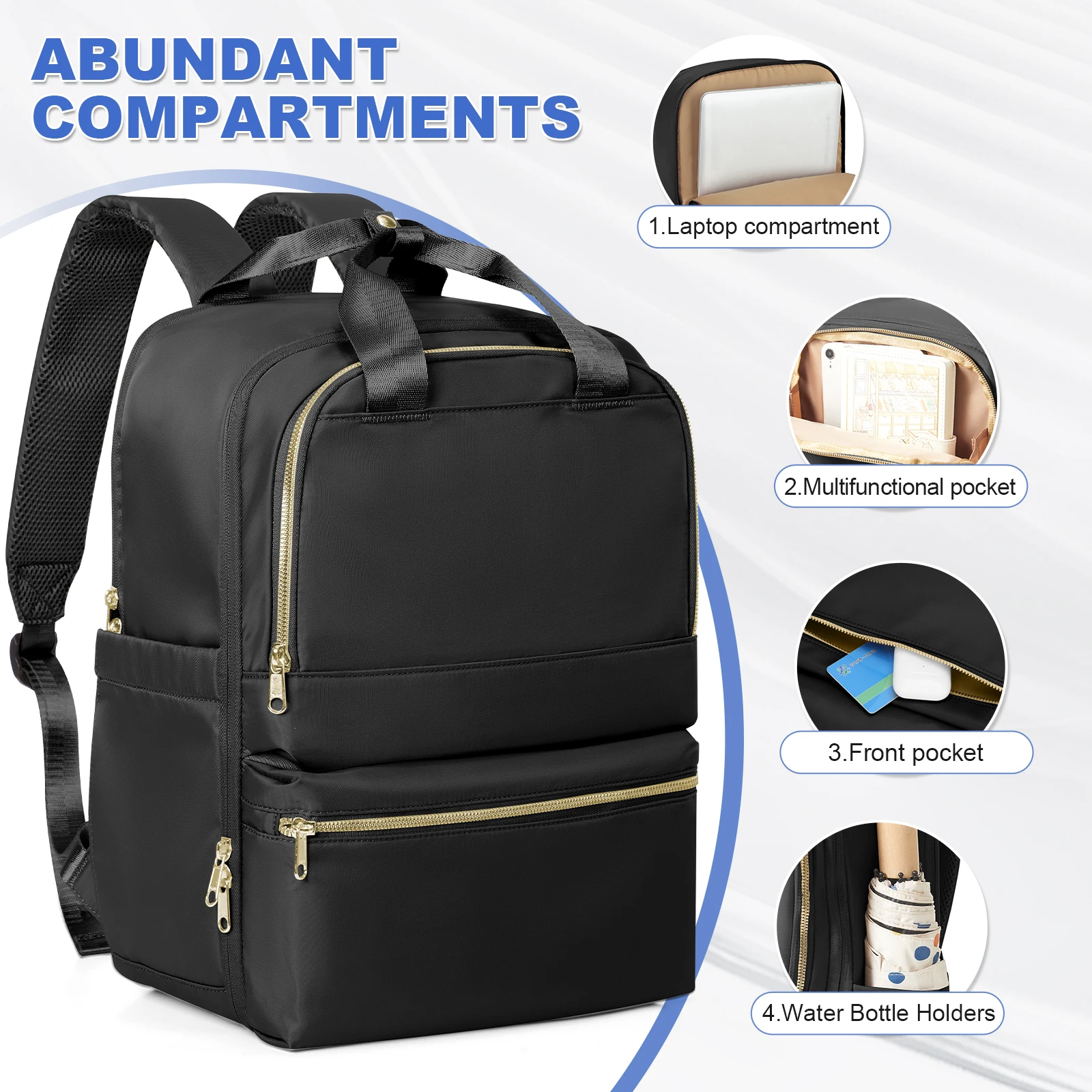 Ryanair 40x30x20 Travel Backpack, Double-Shoulder Bag, Fashionable Schoolbag, Girl College Backpack, Women's Executive Backpack