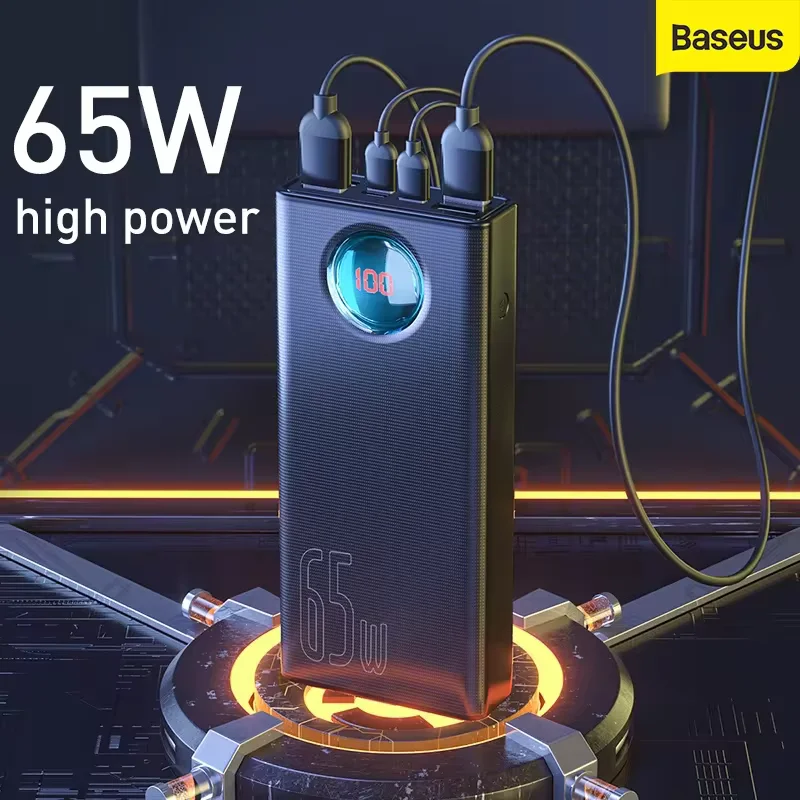 65W 30000mAh Power Bank,QC3.0 Fast Charge,Type C Quick Charge,Portable Battery Charger,For Samsung,For Huawei
