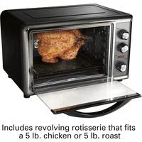 31107D Convection Countertop Toaster Oven with Rotisserie, Extra-Large, Black and Stainless 2