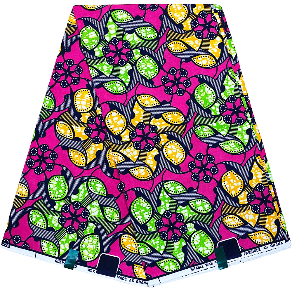 New Best African Wax Fabric fashion Ankara Polyester Material For Sew 6yards