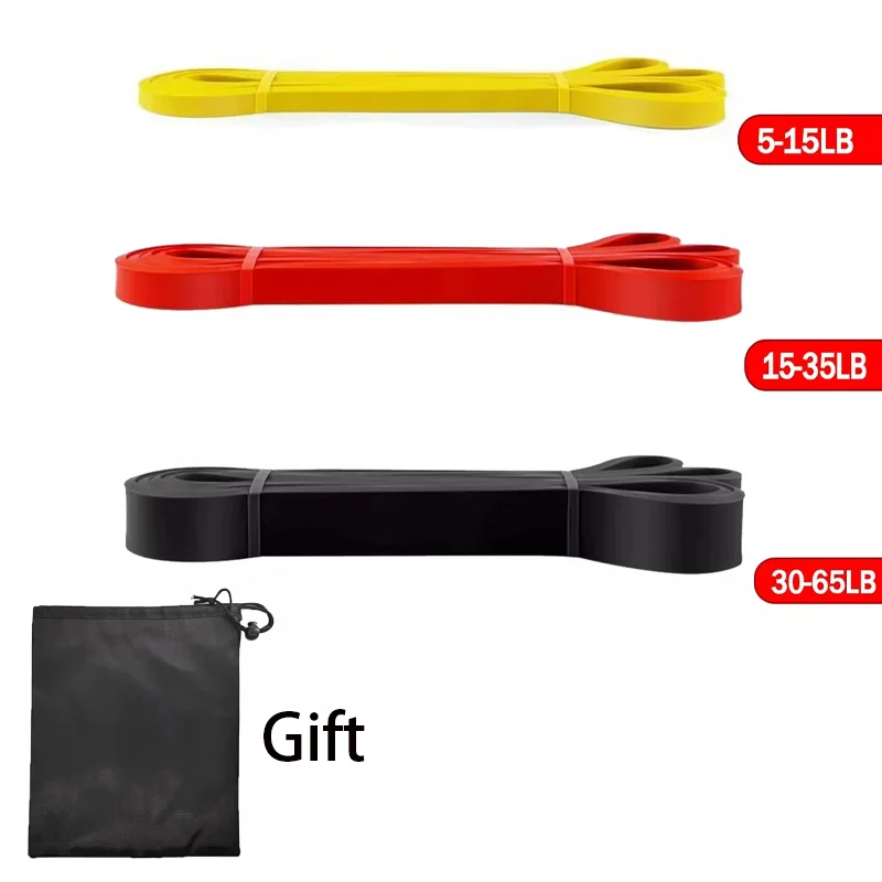 Pilates & Gym Power Resistance Bands for Strength Training and Bodybuilding