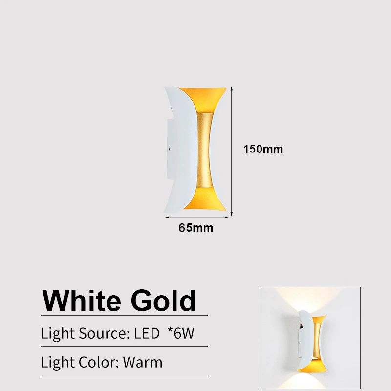 Sleek LED Wall Sconce - Contemporary Up & Down Light Fixture