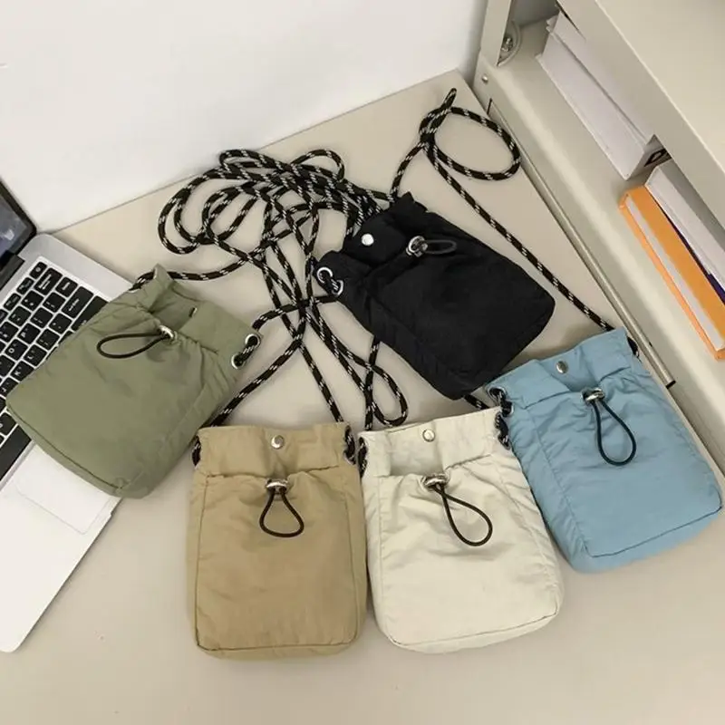 Nylon Crossbody Bag - Soft Mini Phone Wallet & Multifunctional Shoulder Purse