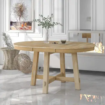 Extendable Round Dining Table 1