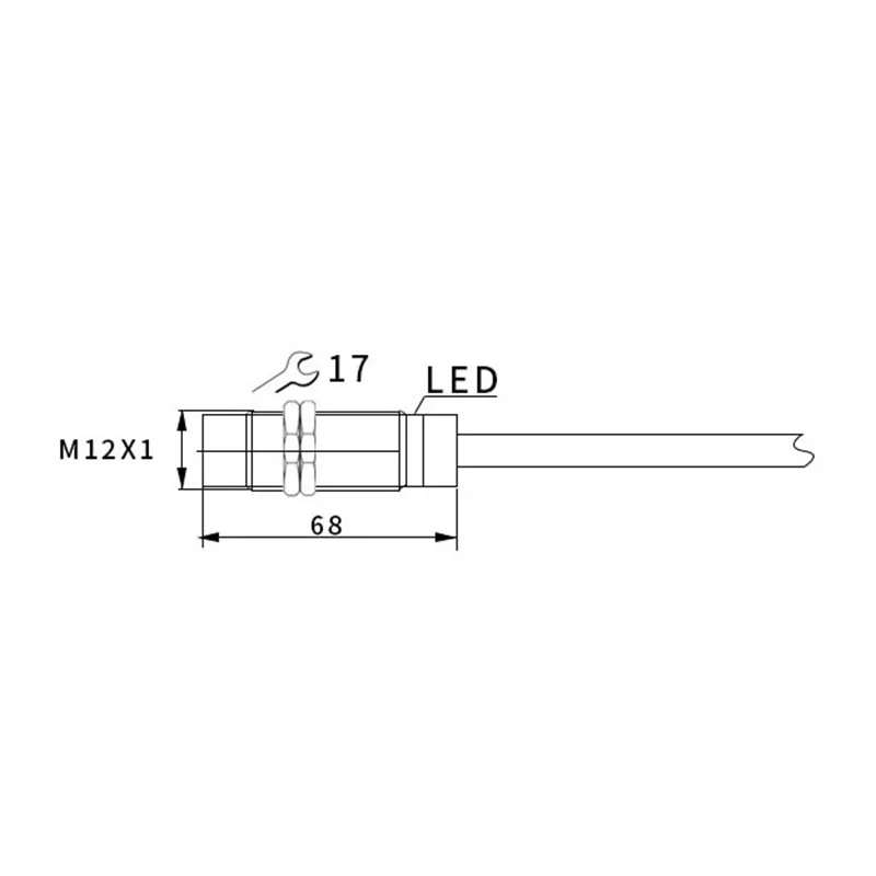 Enhanced Inductive Proximity Sensor with Analog Output, 24V