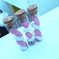 40 Pcs/lot Diameter 25mm Dragees Glass Bottle Little Glass Jars Test Tube Empty Container DIY Crafts Candy Bottle Wedding Gift 2