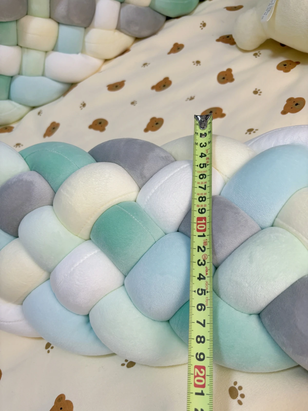 tresse de lit bébé 6 brins multicolores