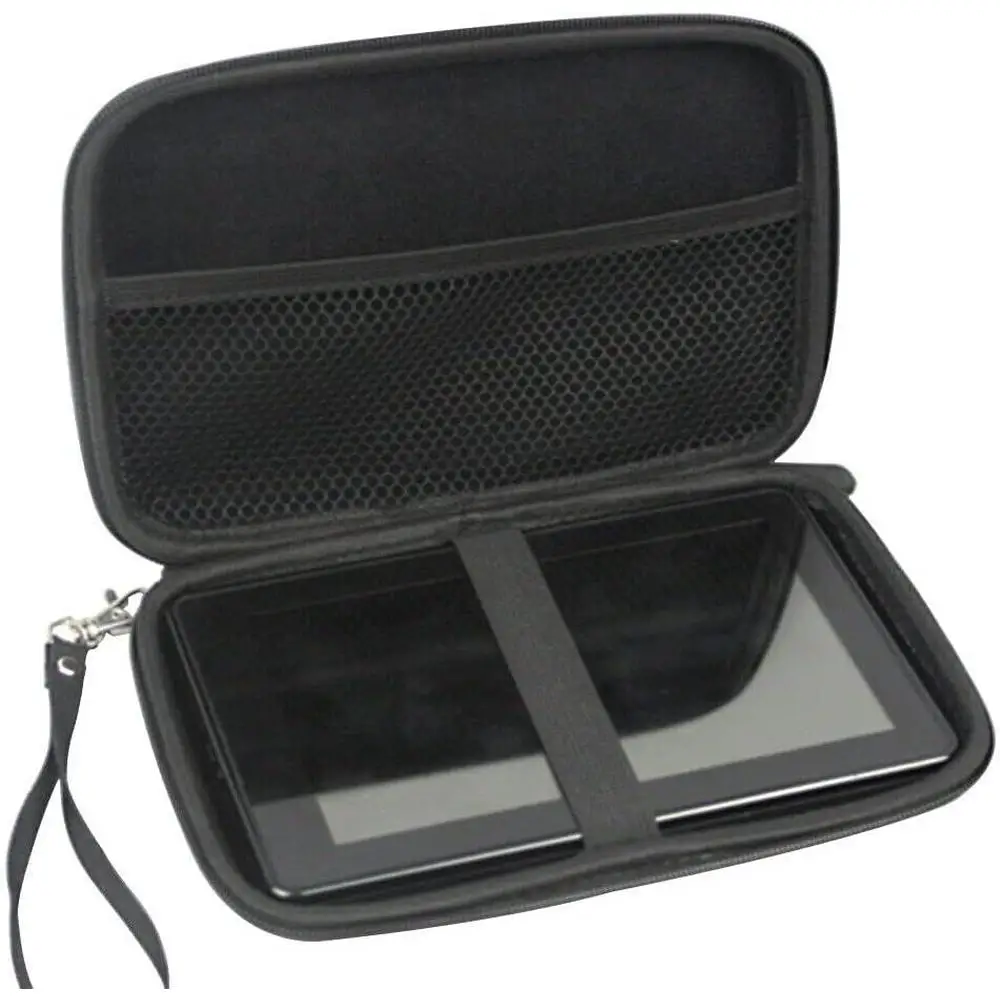 7인치 블랙 EVA PU 하드 케이스 GPS 커버 GPS 보관 가방 모든 TomTom 및 Garmin SAT NAV 7인치 GPS 장치 호환