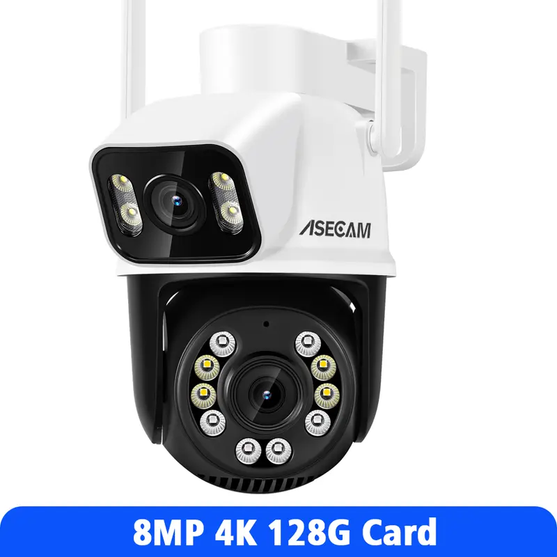 8MP 4K Wifi Camera PTZ Dual Screen AI Human Detection Auto Tracking Outdoor ONVIF CCTV Security Surveillance Camera ICSee - Image 14