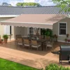Retractable Awning 13 x 8 ft Sun Shade Shelter Cover,Outdoor Patio Awnings for Shop 1
