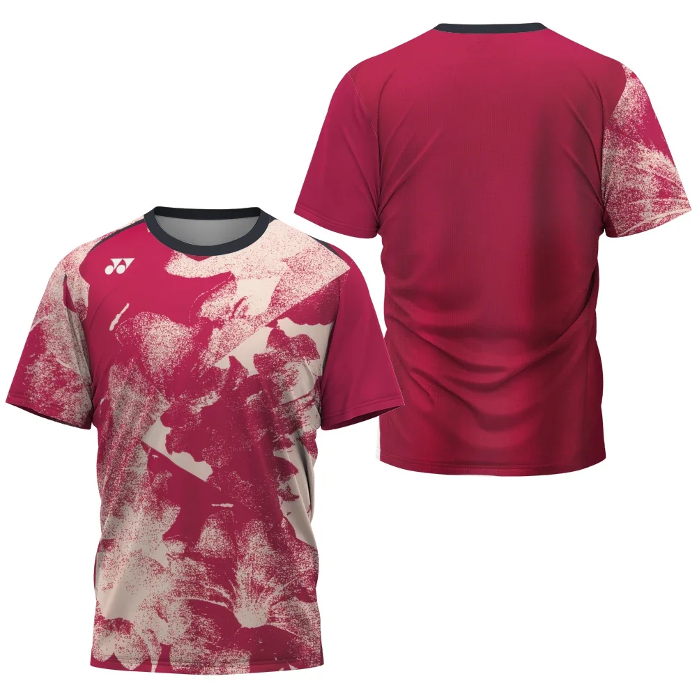 

3D Printed Men's T Shirt Quick Dry Short Sleeve O Neck Women's T Shirt Badminton Table Tennis Fitness Sports Breathable Top