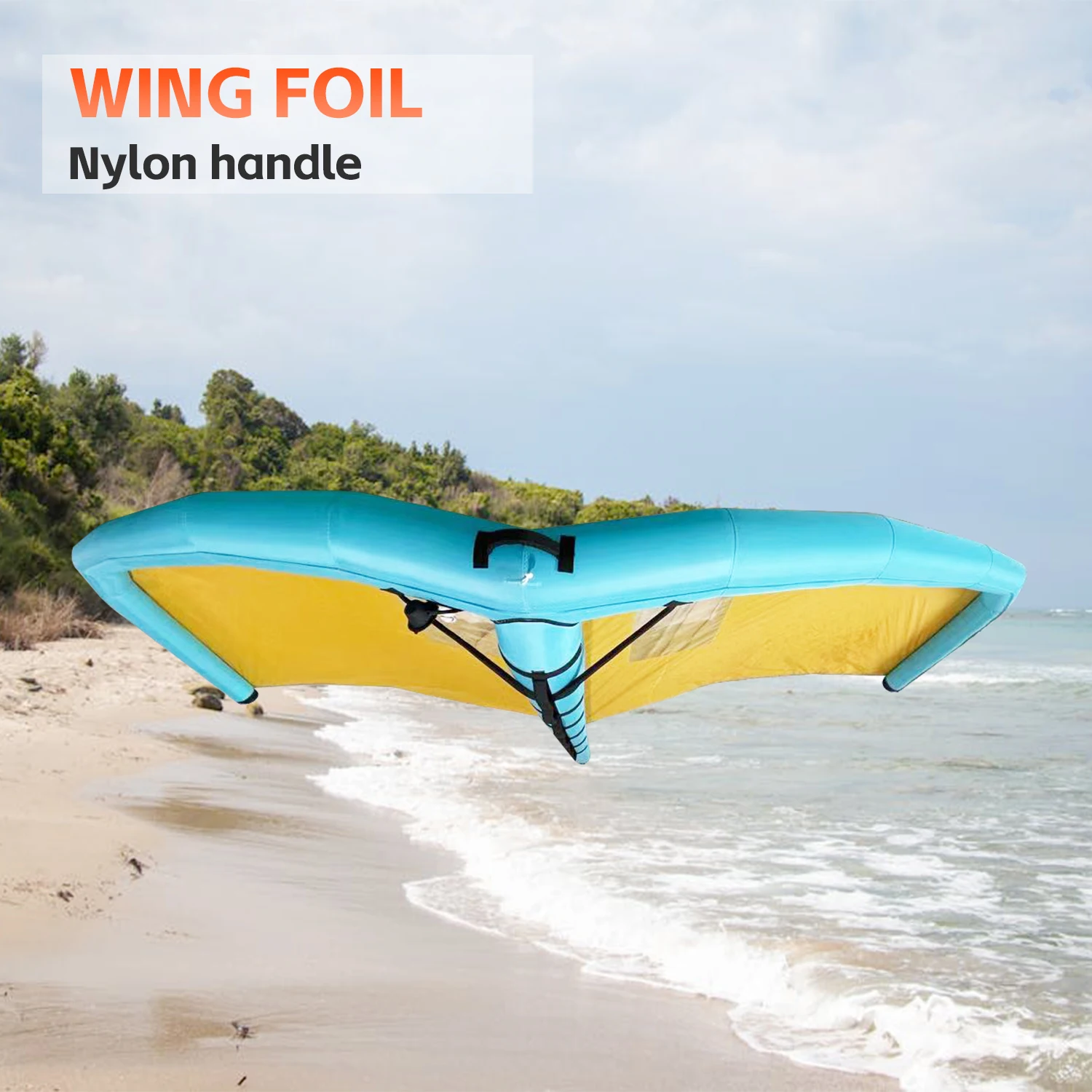 Handheld V-Shape 3M/4M/5M/6M Wingfoil Kitesurf Kit Waterplay SUP Hydrofoil Board Inflatable Wing Foil Wind Surf Accessory