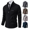 2023 Knitwear Spring and Autumn Men's Stand-up Collar Thick Warm Cardigan Sweater Winter Loose Casual Coat 4