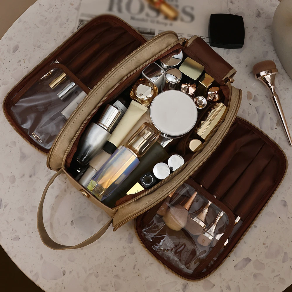 Men's Premium Waterproof Toiletry Organizer in PU Leather