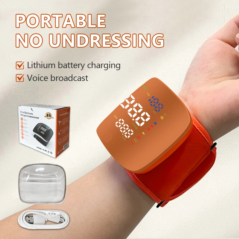Wrist Blood Pressure Monitor Rechargeable Realblad