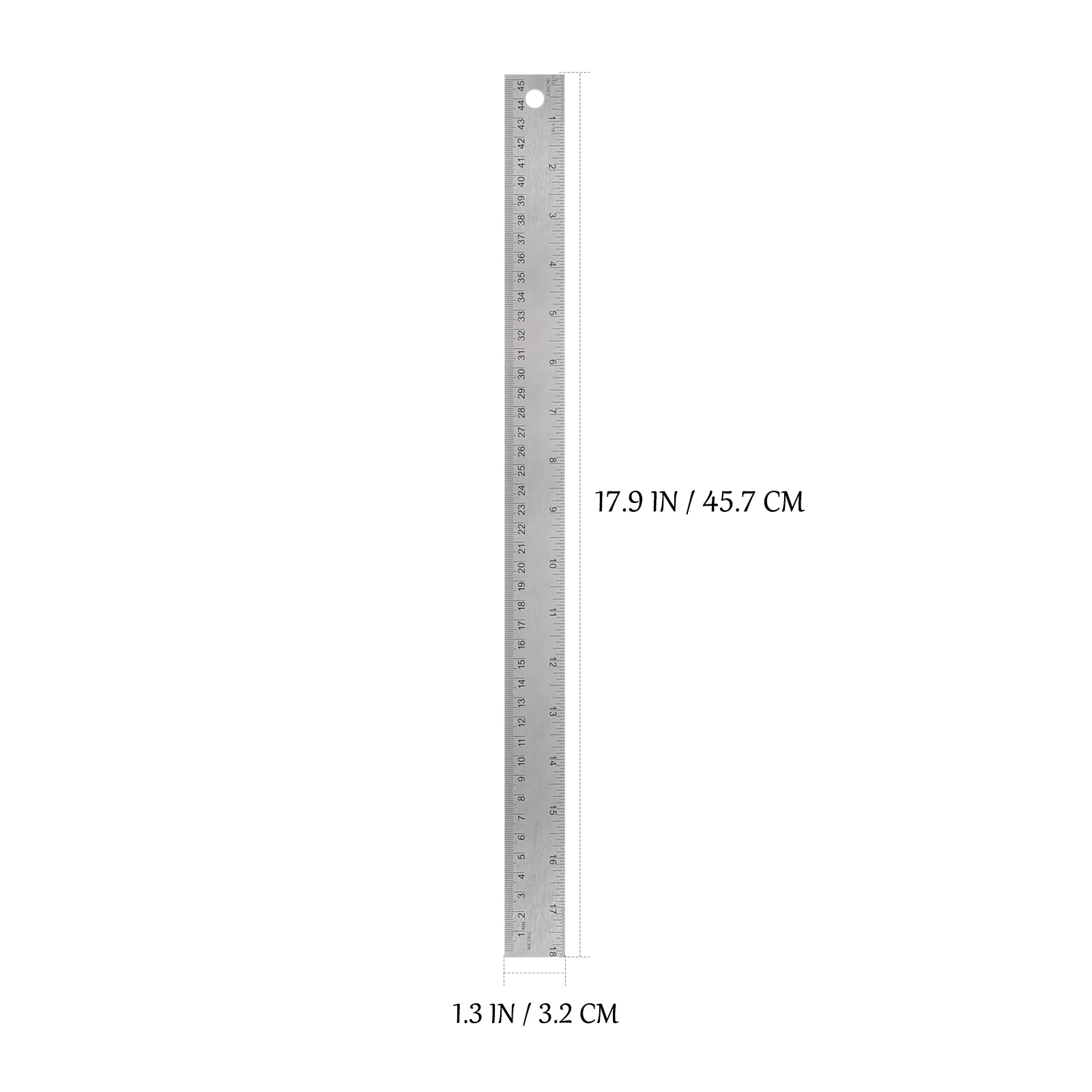 Metal Ruler 3 Pieces Stainless Steel Ruler With Cork Backing Non