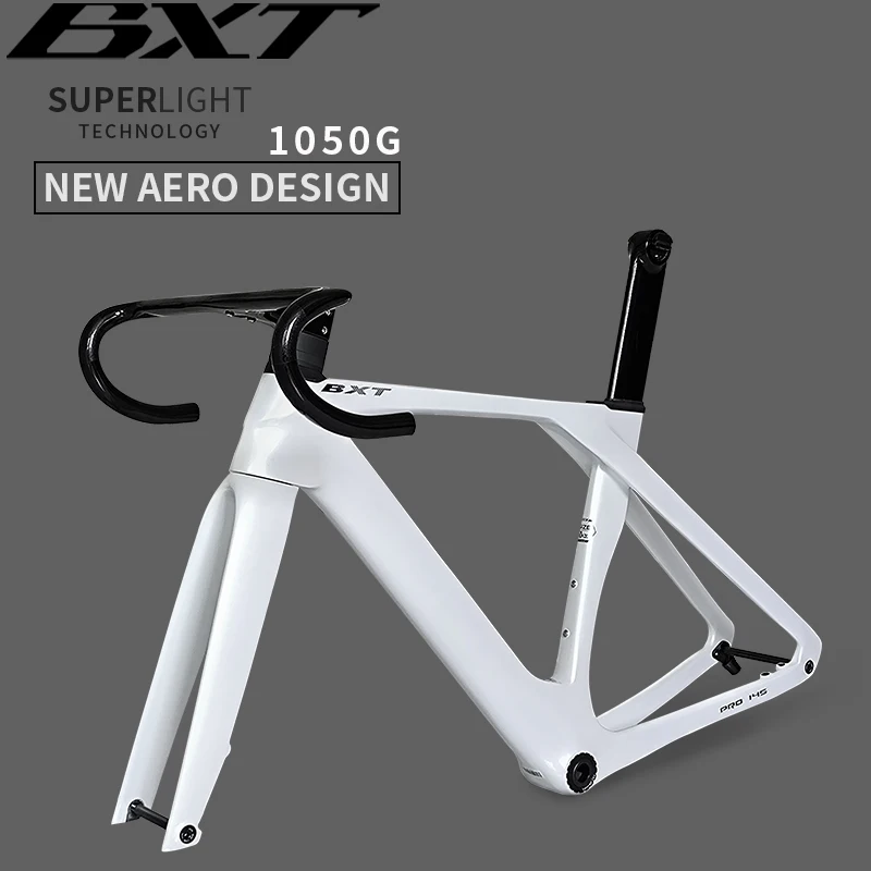 BXT 完全に隠されたカーボンディスクロードバイクフレーム軽量ロード 