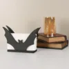 1PC black bat tissue holder, creative design, home and office decoration crafts, essential choice for holiday gifts 4