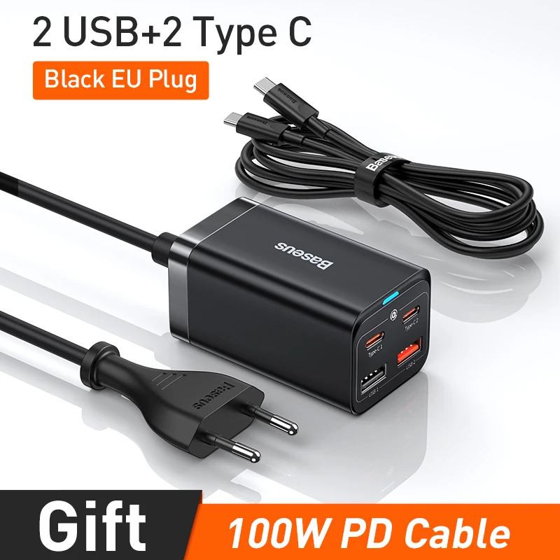 Baseus GaN3 100/ 65 واط شاحن سطح المكتب شحن سريع Q...