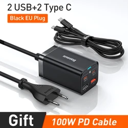 GaN3 High-Speed USB-C Desktop Charger, 100W/65W - 65W EU Plug