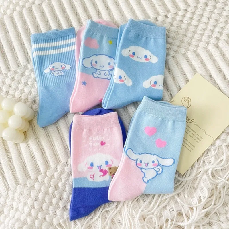 

Аниме Sanrio Cinnamoroll средней длины, милая Студенческая Удобная сохраняющая тепло защитная обувь, хлопковые игрушки