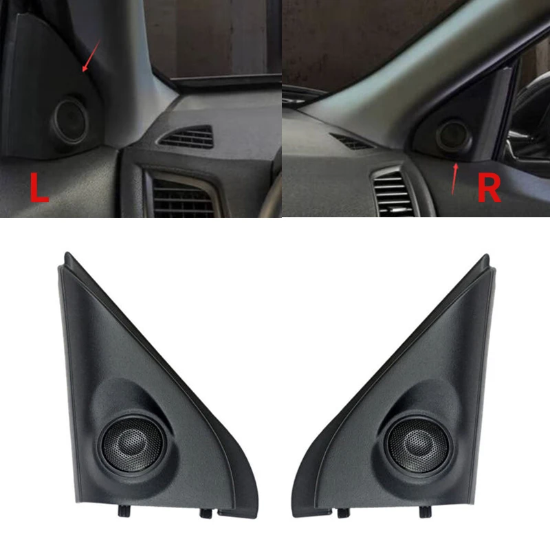 

Front Side Door Tweeter Speaker Triangle Decoration Panel Cover For Mitsubishi Outlander III 2013 2014 2015 2016 2017 2018 2019