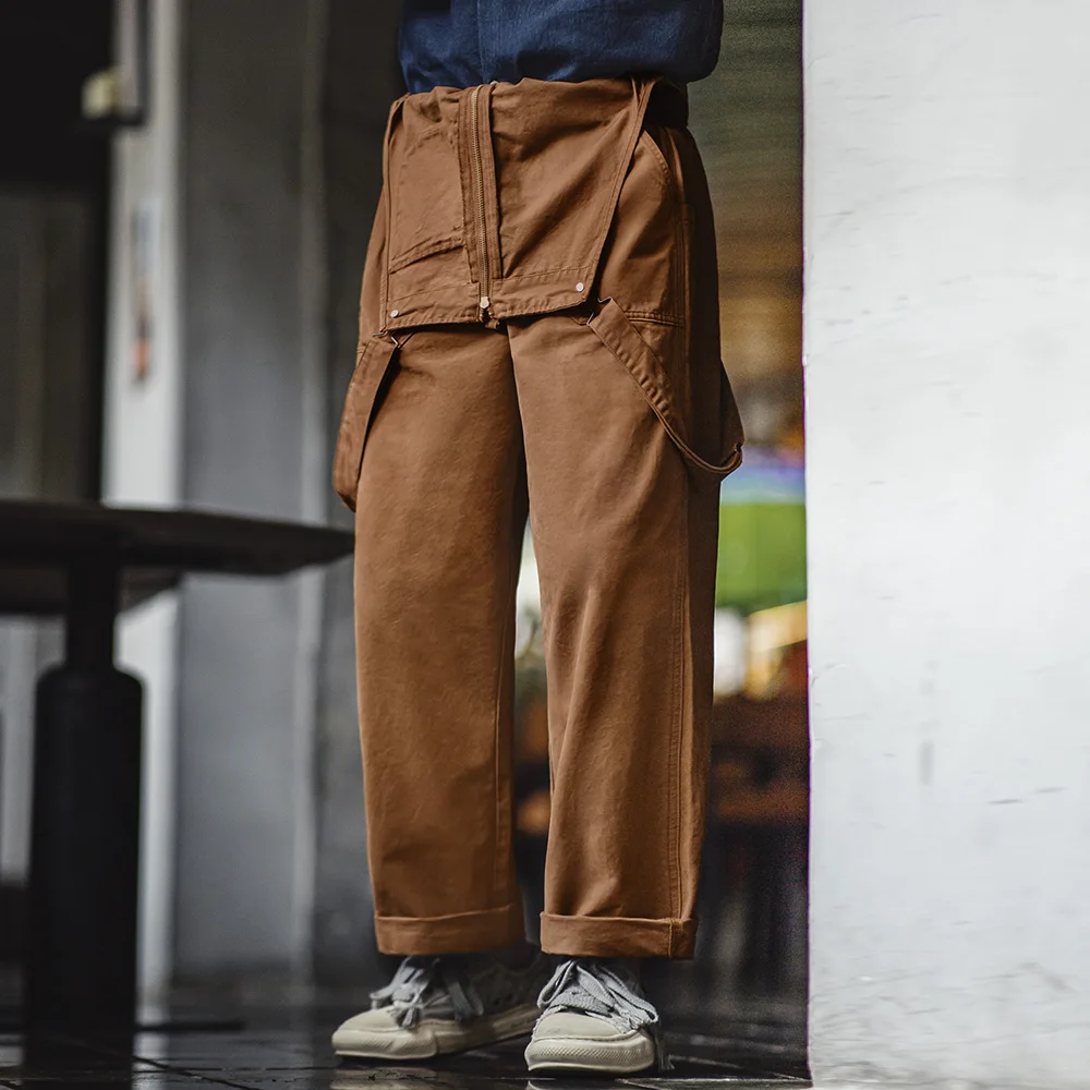 Men's Overalls Jumpsuit Trousers Casual Pants for Daily Spring and Autumn