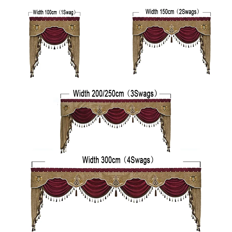 Stylo Culture Cantonnière De Fenêtre En Coton Indien Inde Beige Ethnique Vintage Brodé Patchwork Glands Écharpe Florale Rideau Topper Home Decor