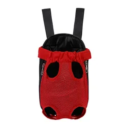 Camouflage Mesh Pet Carrier Backpack - Breathable & Stylish - M (Red)