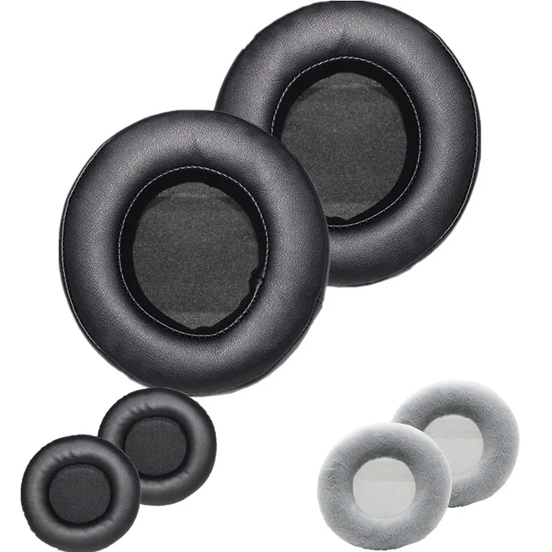 Recambio De Almohadillas De Terciopelo Para Auriculares Akg K52 K72 K92 K240, Almohadillas De Espuma, Color Negro Y Gris, 1 Par