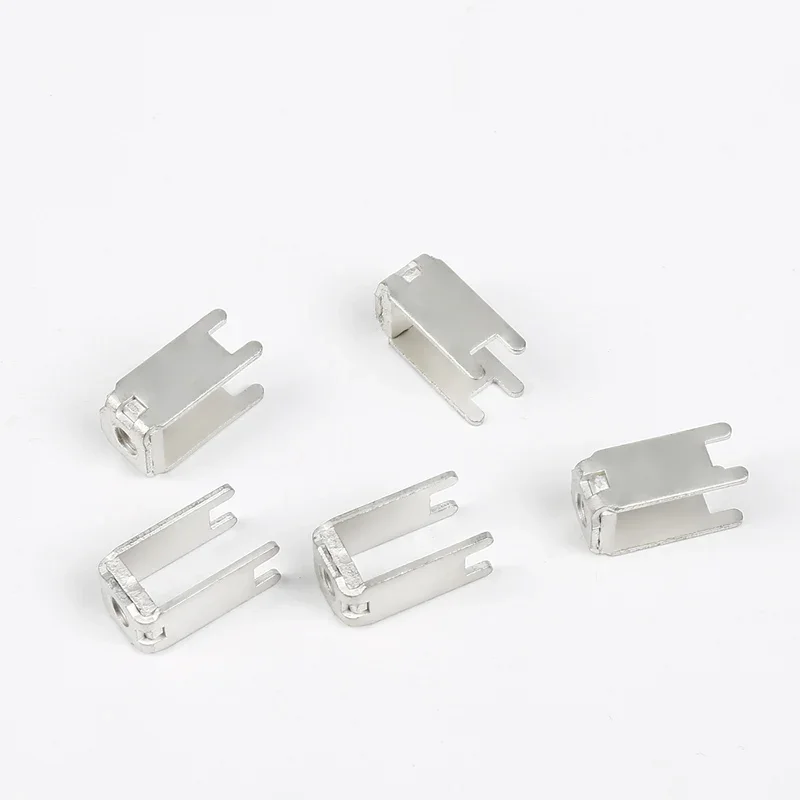 50PCS Power Type Straight Insert Copper Fixed Seat PCB-38D M4 Shed Bar Type Hardware Power Wiring Terminal