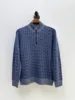 High Quality Men's Half-high Zipper Twisted Pullover Sweater Casual Loose Long-sleeved Cashmere Knitting Sweater Man 4