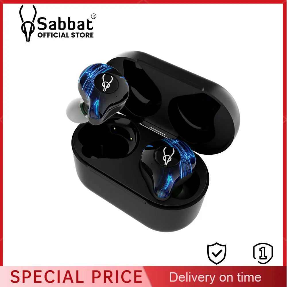 

Наушники-вкладыши Sabbat G12 Elite, настоящие беспроводные Bluetooth-наушники TWS 5,0, высокое качество, игровая музыка, низкая задержка, наушники-вкладыши с микрофоном