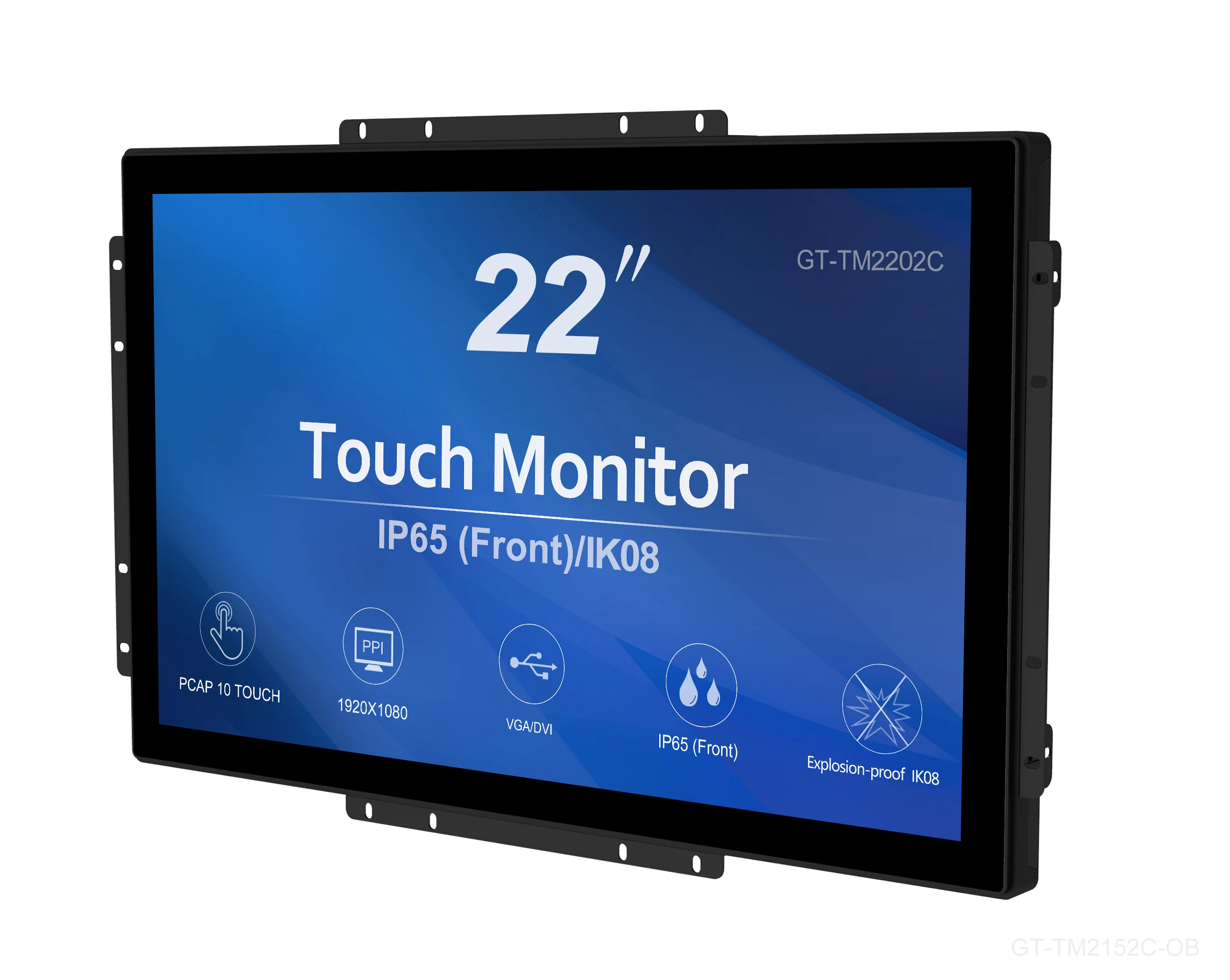 

pcap touchscreen open frame 22 inch lcd monitor touch screen monitor for All in one computer industrial touch screen panel pc