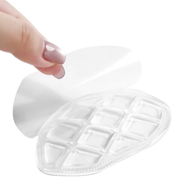 GEL Silicone Women's Metatarsal Cushion Shock-absorbing Footbed Anti-slip Forefoot Cushion Toe Insoles Pain Relief