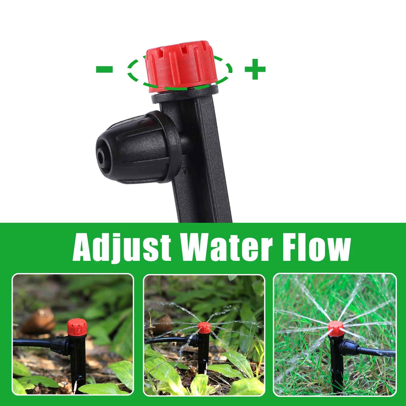 Pro Garden Tuinslang water geven sproeikoppen set