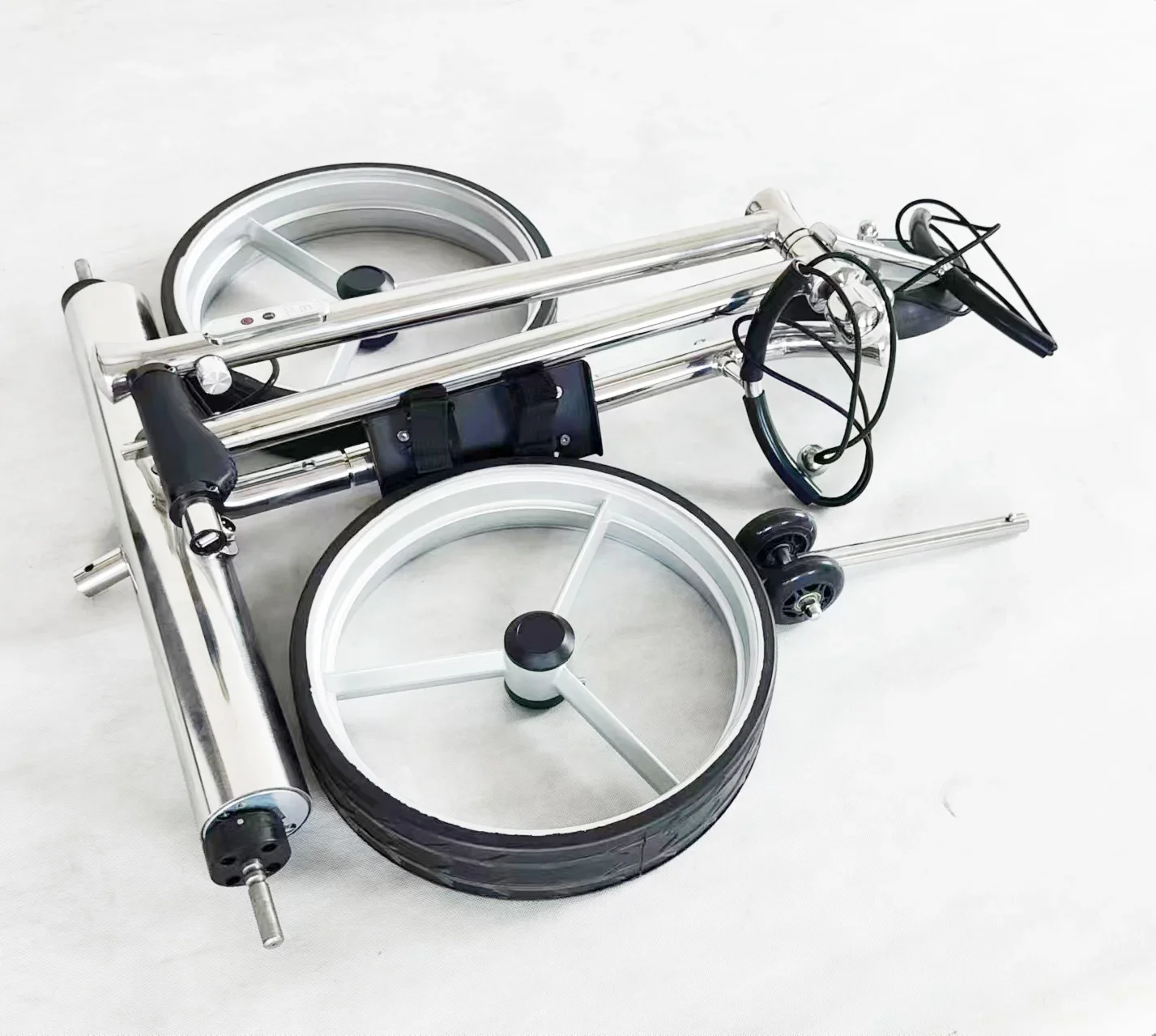Professional 3-Wheel Foldable Electric Golf Trolley Push Cart with Remote Control Aluminium and Lithium Battery