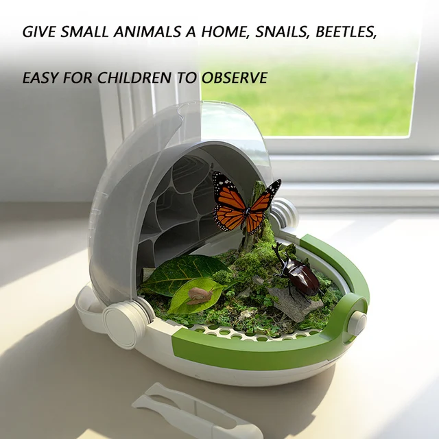MEOWS Silkworm Breeding Space Capsule Children s Insect Observation Box Student Nurturing Bucket Toy