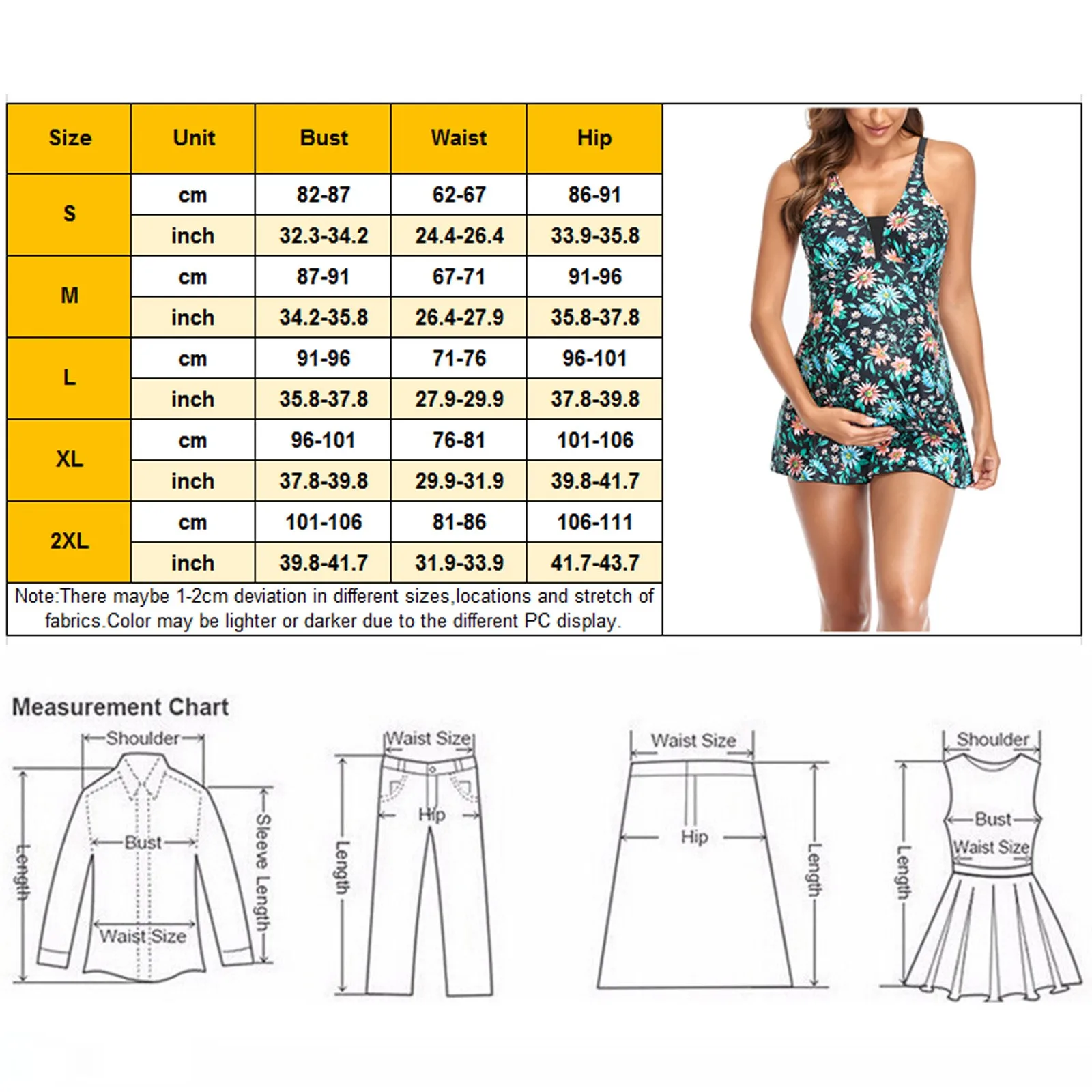 Swimwear Women Floral Printed Tankini Monokini Fashion Sexy Swimwear Dress Print Swimsuit With Shorts Two Piece Bathing Suit