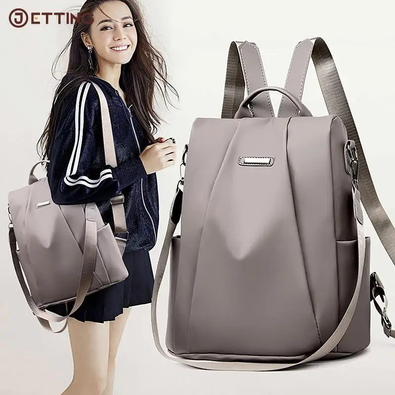 

New Solid Anti Theft Backpack Women Backpacks Multifunctional Travel Backpack Fashion Detachable Shoulder Strap Shoulder Bag