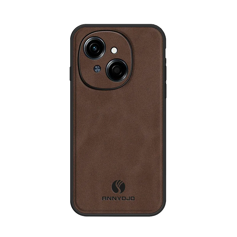 Tecno Spark Go Leather Magnetic Case with Matte Hard Back Cover