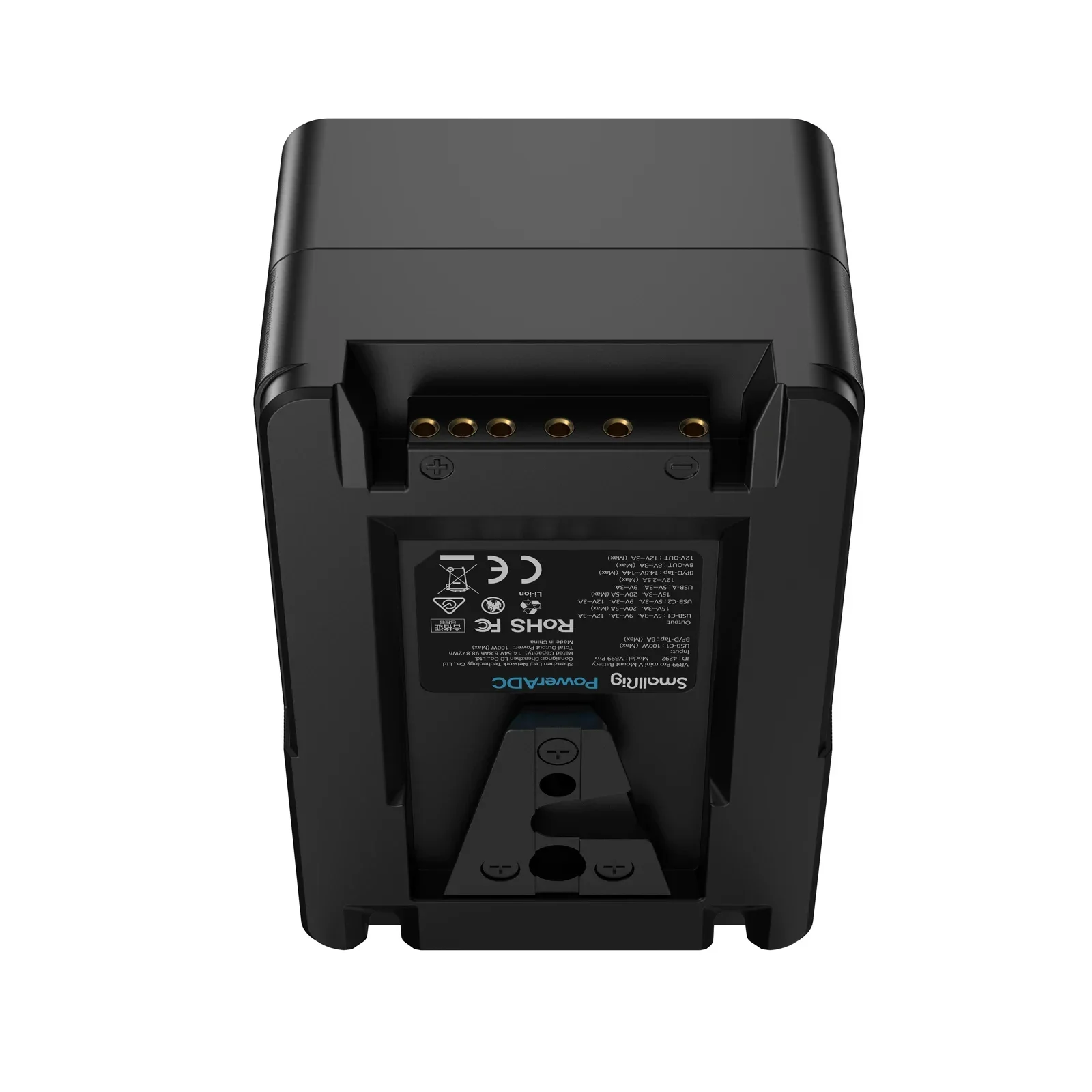 SmallRig VB99 Pro V マウント バッテリー 100W 急速充電 3500mAh 大