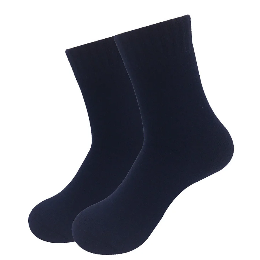 Woll socken Männer dicke neue 2024 Winter Kaschmir Vintage Europa Stil warme lange Socke bequeme männliche Ehemann Geschenk Meias 7 Farben – Detail 11
