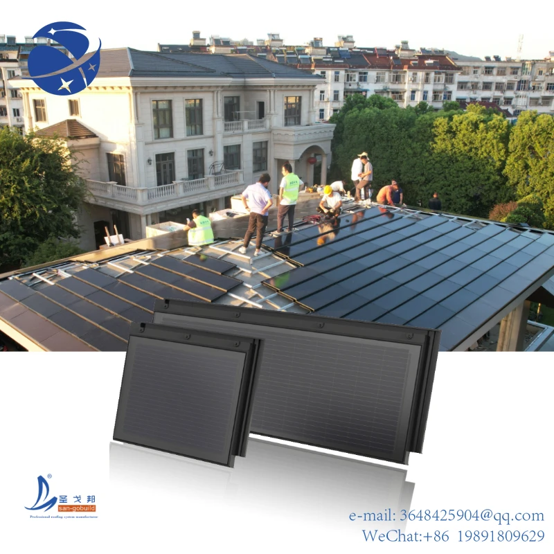 

YYHC Sangobuild BIPV Solar Roof Tiles 87W Solar Panels High Quality Electric Eco-friendly For Green House